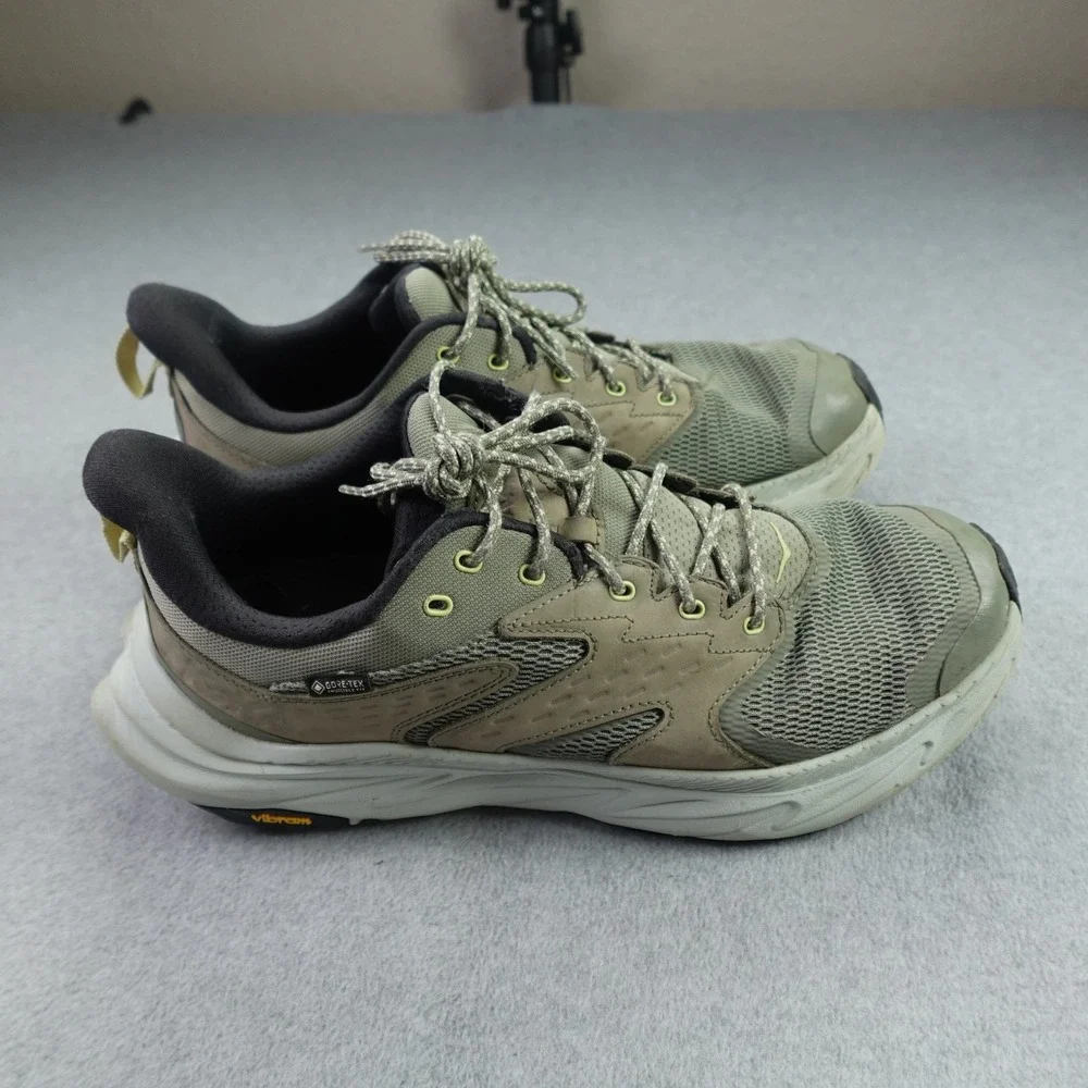 Hoka Shoes Mens 11D Olive Haze Hiking Trail Anacapa 2 Low GTX Waterproof